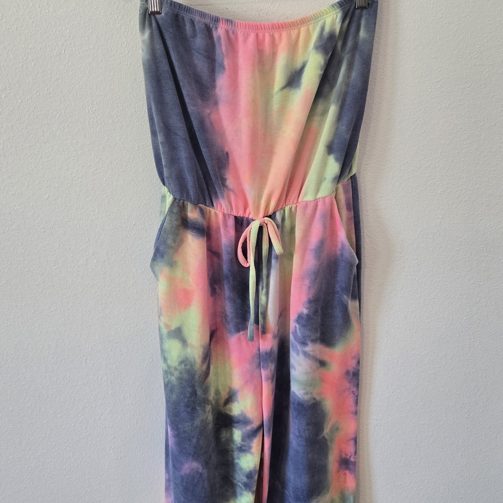 BiBi Colorful Tie-Dye Jumpsuit